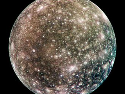 Callisto: Imaged in 2001 by NASA's Galileo spacecraft.