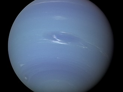 Neptune: Image of Neptune taken by NASA's Voyager 2 in 1989